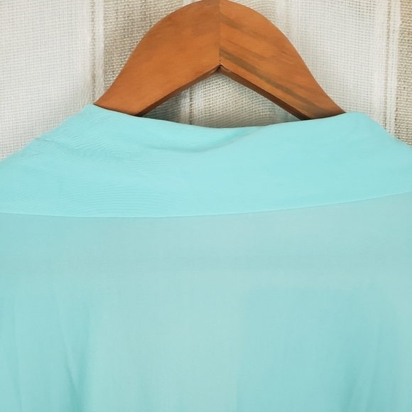 Vintage JC Penny Maxi Dress Sleepwear‎ Blue Size Large - Picture 8 of 12